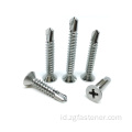 Phillips countersunk head pengeboran self stainless steel steel counterk drilling screw